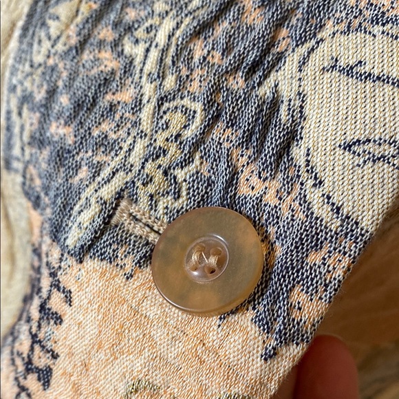 Women's Patchwork Pink Floral Blazer Cottagecore Boho Made in Germany Vintage - Picture 5 of 16